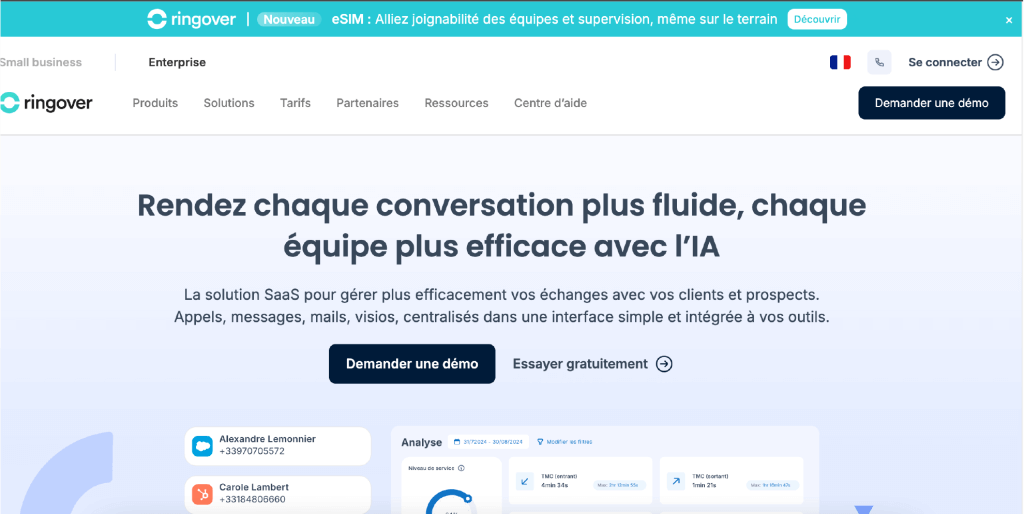 Ringover CRM, le communicant cloud