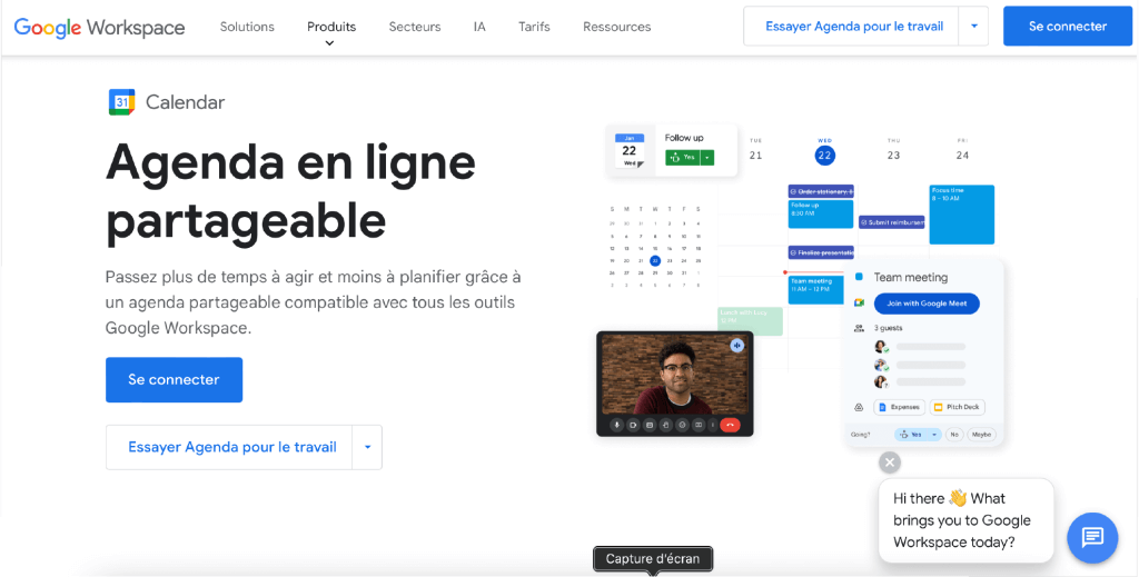Google Agenda, l'outil classique indétrônable