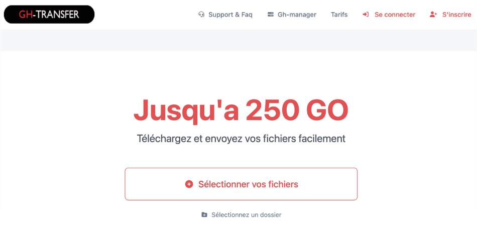 Gh-Transfer - la solution française ultra-sécurisée et autonome