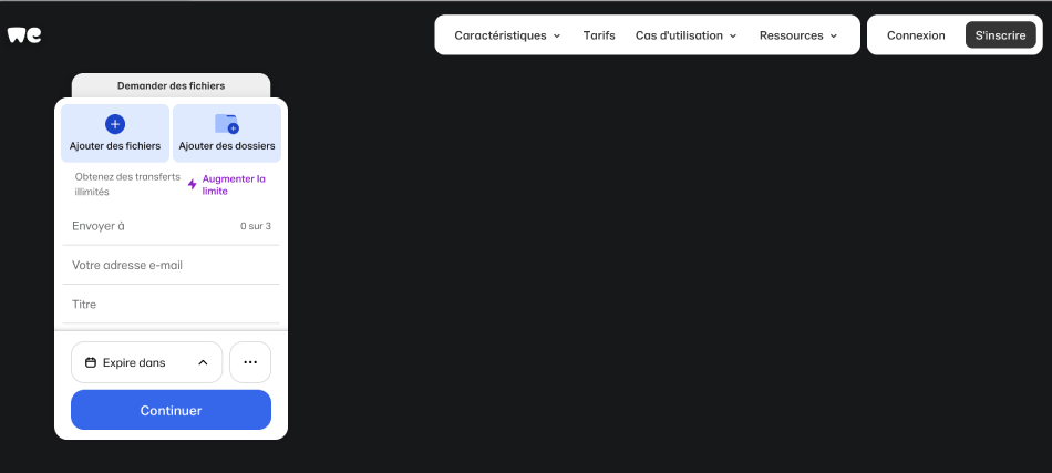 WeTransfer - Le logiciel de transfert de fichiers sécurisé rapide