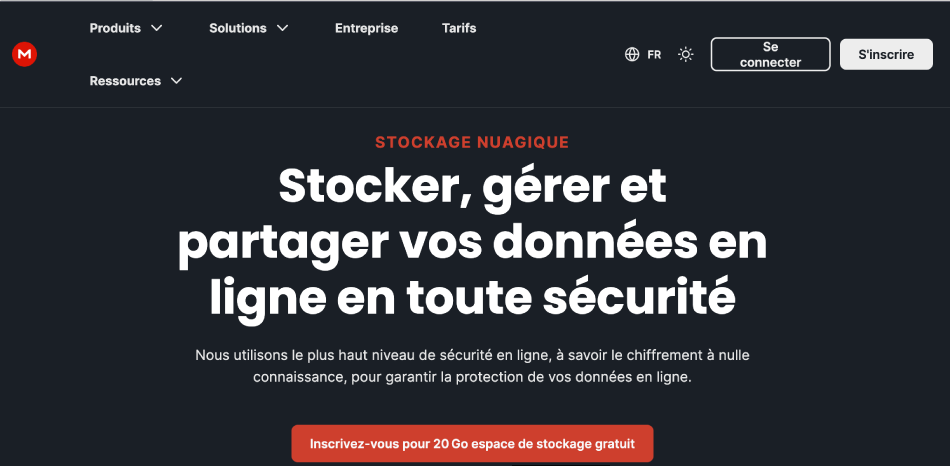 MEGA - Générosité et sécurité