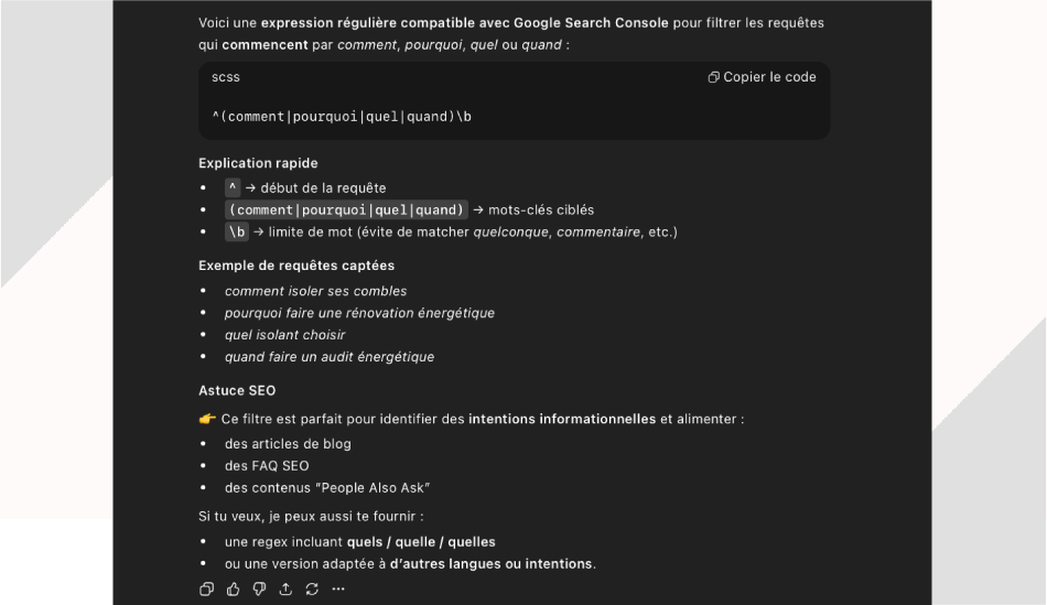utiliser ChatGPT pour SEO